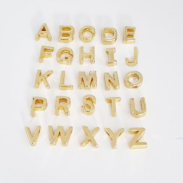 BEADED INITIAL NECKLACE