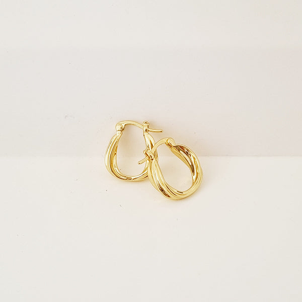 TWIST HOOP EARRINGS