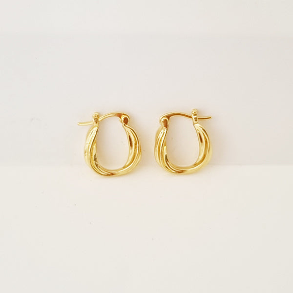 TWIST HOOP EARRINGS