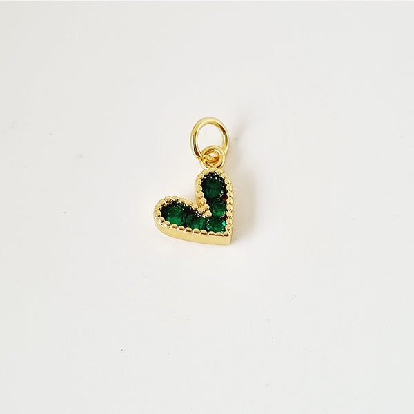 EMERALD PETITE HEART NECKLACE