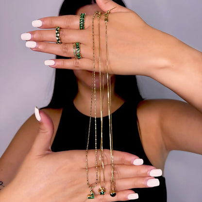 EMERALD ESPIGA RING