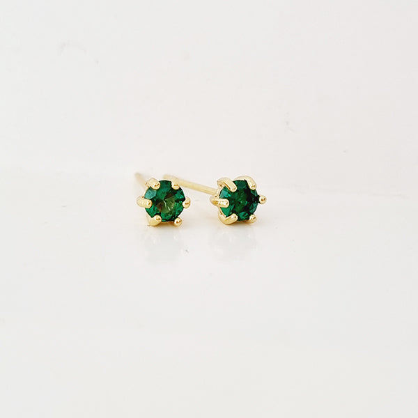 EMERALD STUD EARRING