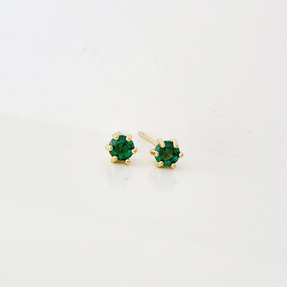 EMERALD STUD EARRING