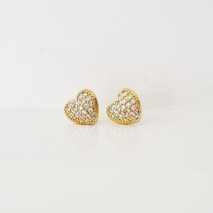 GOLD HEART EARRING