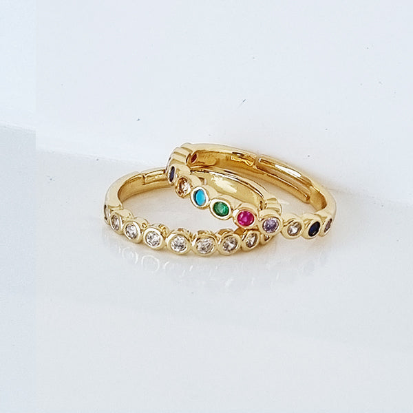 COLOURFUL BEADED RING