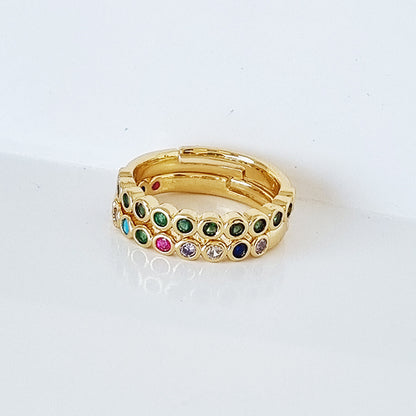 EMERALD BEADED RING