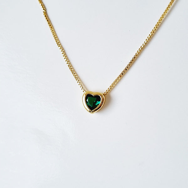 EMERALD HEART OPRAH NECKLACE