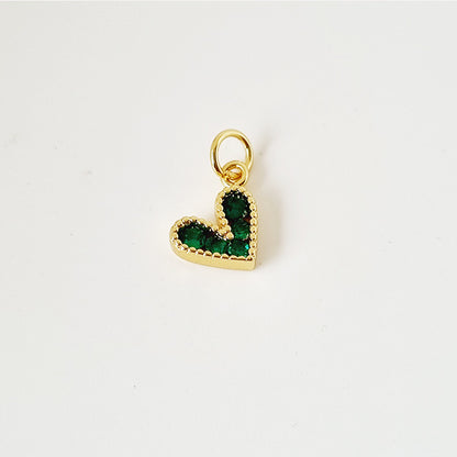 EMERALD PETITE HEART NECKLACE
